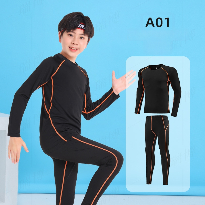 Νεανικός εφαρμοστός μακρυμάνικος βάσης τοπ, γρήγορο στέγνωμα, 93% πολυεστέρας / 7% σπάντεξ, μονόχρωμο σχέδιο, μήκος στη μέση, unisex