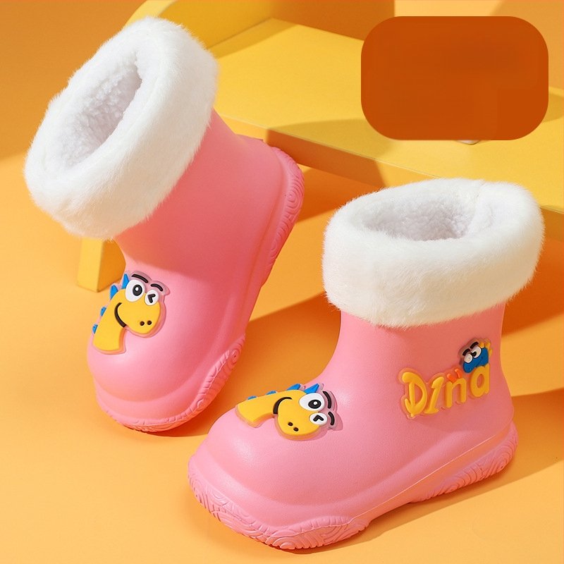 Cizme de ploaie pentru copii, desen animat, EVA, unisex, tub scurt, talpă plată, impermeabile