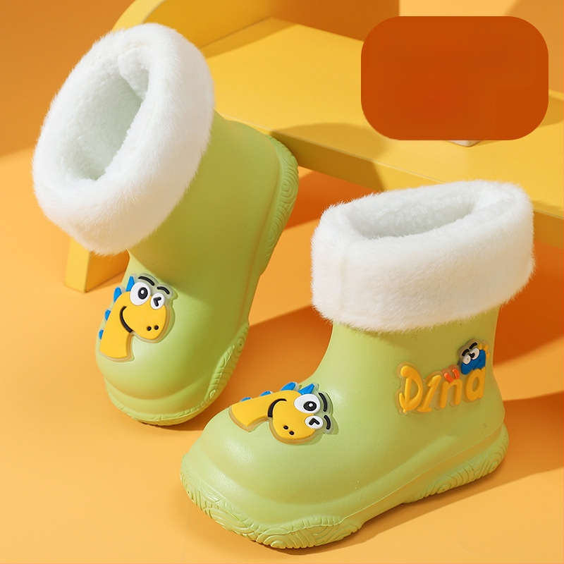 Cizme de ploaie pentru copii, desen animat, EVA, unisex, tub scurt, talpă plată, impermeabile