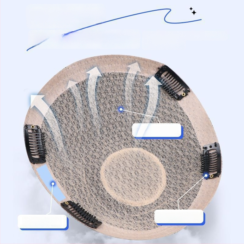 Férfi paróka valódi hajból – Amerikai stílusú elülső hajrész, rövid hossz, természetes megjelenés, mechanikus kivitel