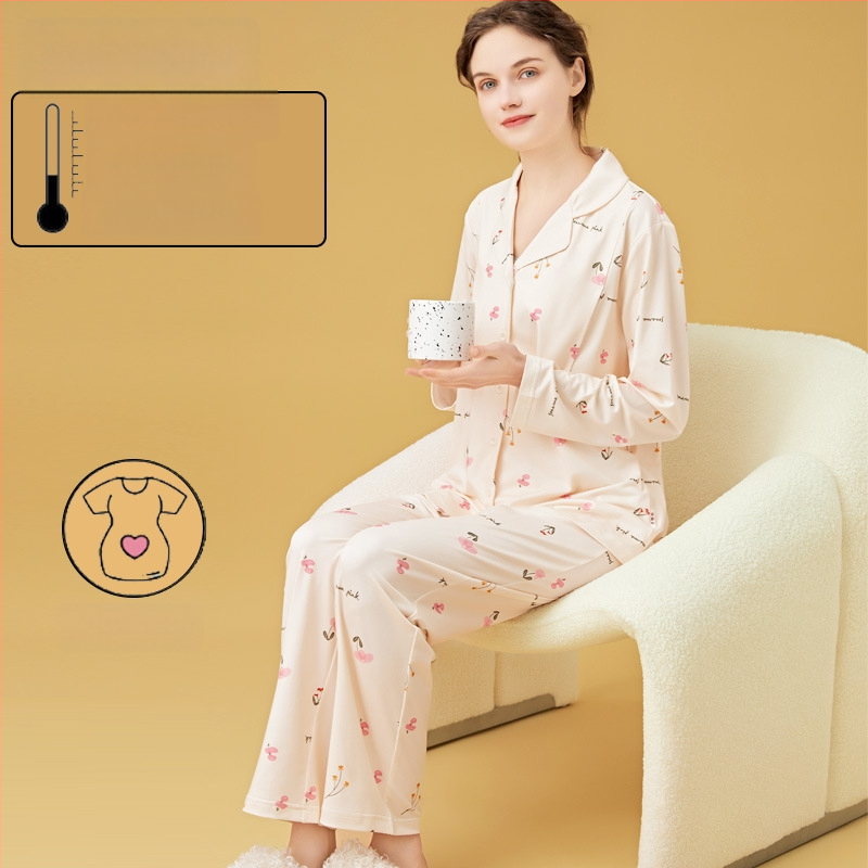 Σετ θηλασμού και μητρότητας με cardigan, Milk Silk, 100% πολυεστέρας, μακριά μανίκια, παντελόνι, άνοιξη-φθινόπωρο