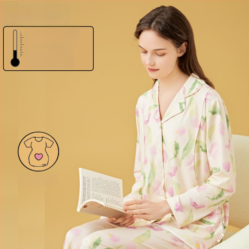 Σετ θηλασμού και μητρότητας με cardigan, Milk Silk, 100% πολυεστέρας, μακριά μανίκια, παντελόνι, άνοιξη-φθινόπωρο