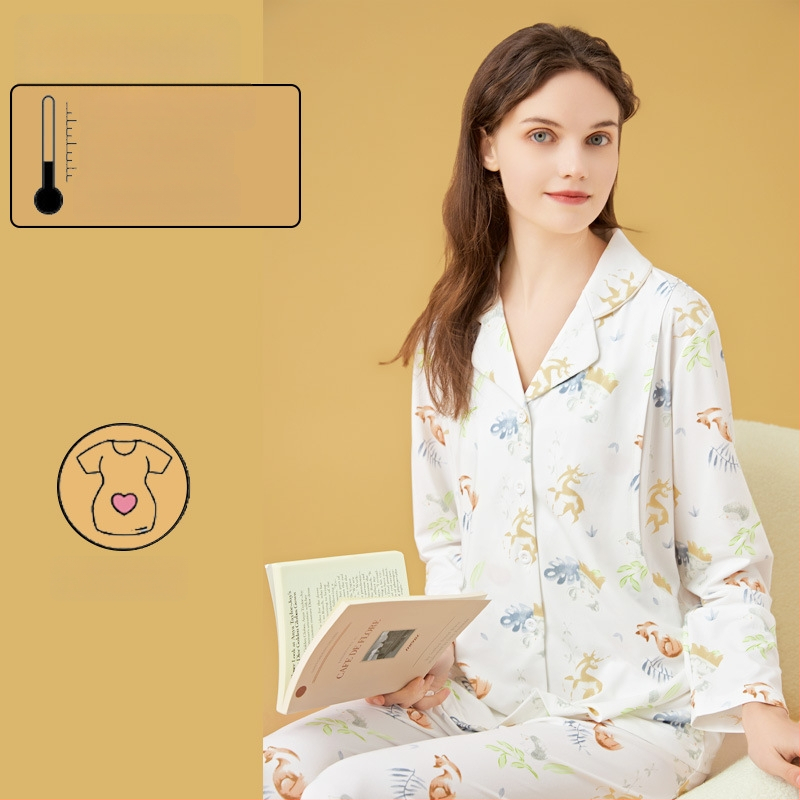 Σετ θηλασμού και μητρότητας με cardigan, Milk Silk, 100% πολυεστέρας, μακριά μανίκια, παντελόνι, άνοιξη-φθινόπωρο