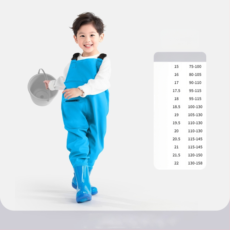 Detský ultra ľahký jednodelný brodiaci overal, vodeodolný a vetruodolný, unisex, celoročný, na plávanie, brodenie a rybolov