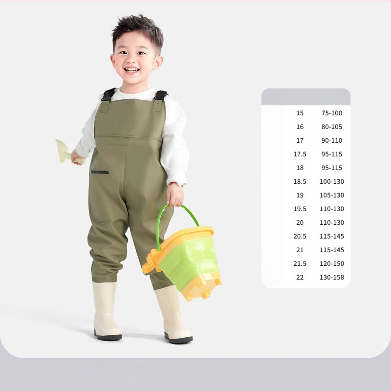 Detský ultra ľahký jednodelný brodiaci overal, vodeodolný a vetruodolný, unisex, celoročný, na plávanie, brodenie a rybolov