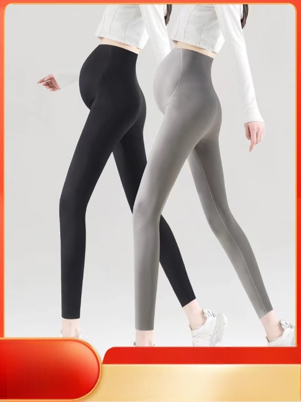 Κολάν εγκυμοσύνης χωρίς ραφές με στήριξη κοιλιάς, μίγμα νάιλον-σπαντεξ, μεσαίο πάχος, υψηλή ελαστικότητα, εφαρμογή στενή