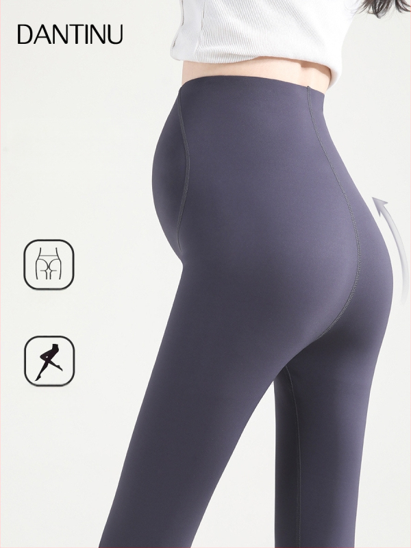 Κολάν εγκυμοσύνης χωρίς ραφές με στήριξη κοιλιάς, μίγμα νάιλον-σπαντεξ, μεσαίο πάχος, υψηλή ελαστικότητα, εφαρμογή στενή