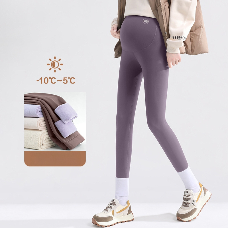 Κολάν εγκυμοσύνης χωρίς ραφές με στήριξη κοιλιάς, μίγμα νάιλον-σπαντεξ, μεσαίο πάχος, υψηλή ελαστικότητα, εφαρμογή στενή