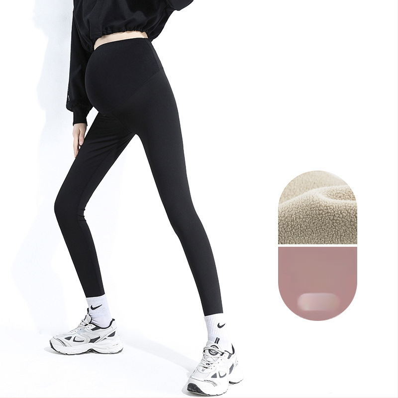 Κολάν εγκυμοσύνης χωρίς ραφές με στήριξη κοιλιάς, μίγμα νάιλον-σπαντεξ, μεσαίο πάχος, υψηλή ελαστικότητα, εφαρμογή στενή