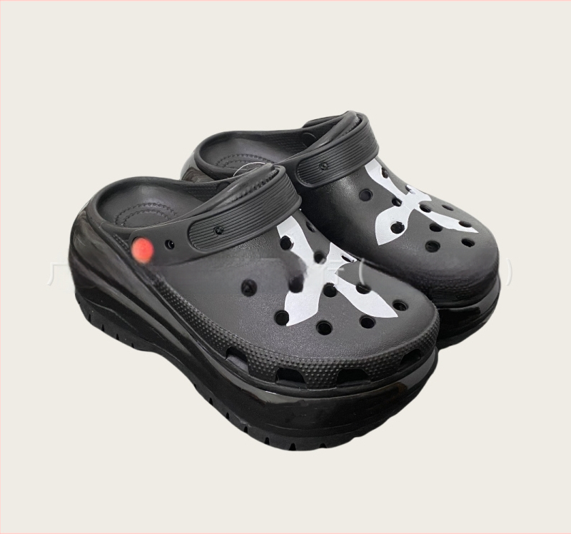 Γυναικείες κλογκς Baotou με διάτρητο πάνω μέρος από EVA, παχιά σόλα πλατφόρμα από EVA, αύξηση ύψους, άνοιξη 2025