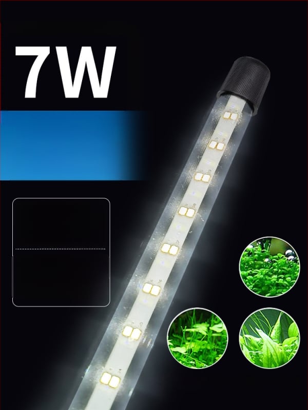 Υποβρύχιο LED φως για ενυδρείο με λειτουργία εναλλαγής χρωμάτων — πλαστικό περίβλημα, ισχύς 3–17 W, βάρος 0.65–1.5, μάρκα Jialu