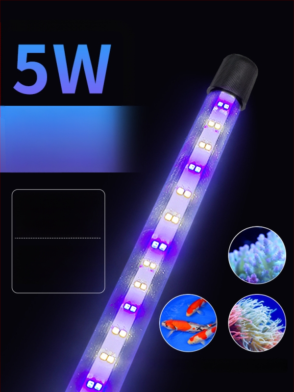 Υποβρύχιο LED φως για ενυδρείο με λειτουργία εναλλαγής χρωμάτων — πλαστικό περίβλημα, ισχύς 3–17 W, βάρος 0.65–1.5, μάρκα Jialu