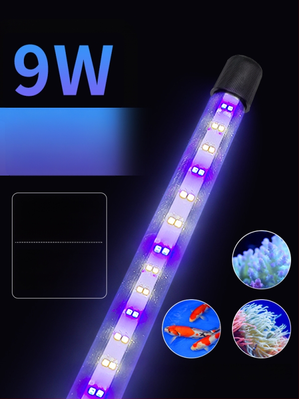 Υποβρύχιο LED φως για ενυδρείο με λειτουργία εναλλαγής χρωμάτων — πλαστικό περίβλημα, ισχύς 3–17 W, βάρος 0.65–1.5, μάρκα Jialu