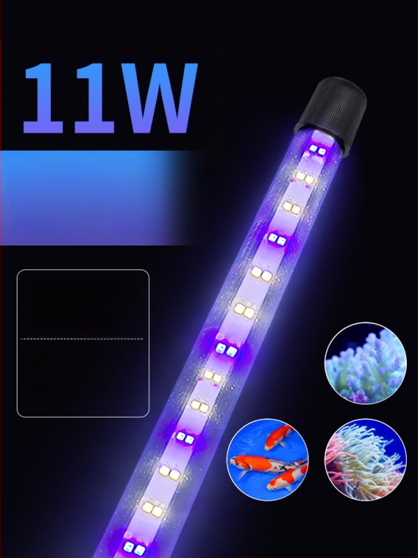 Υποβρύχιο LED φως για ενυδρείο με λειτουργία εναλλαγής χρωμάτων — πλαστικό περίβλημα, ισχύς 3–17 W, βάρος 0.65–1.5, μάρκα Jialu
