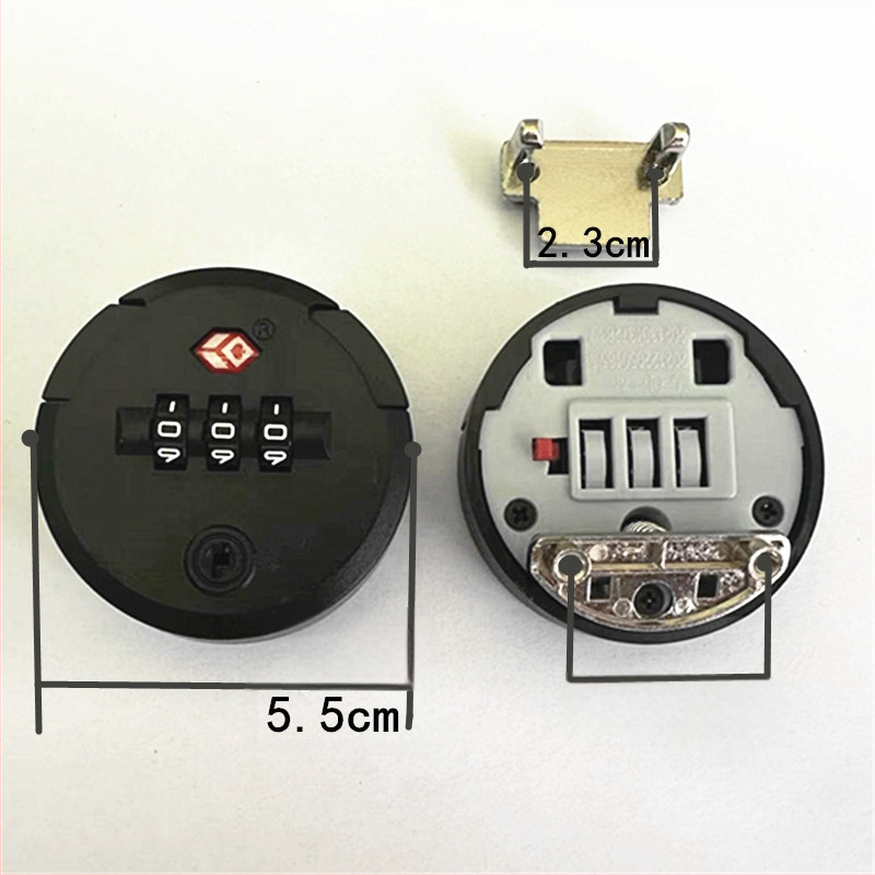 Κλειδαριά αποσκευών, ABS υλικό, αντικλοπή, περιστρεφόμενη κλειδαριά με επίπεδη πλατφόρμα, ανταλλακτικό, καλοκαίρι 2023