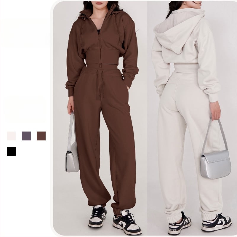 Női téli sportos dzseki kapucnival, levehető állógalléros, hosszú ujjú, pamut‑poliészter keverékből készült