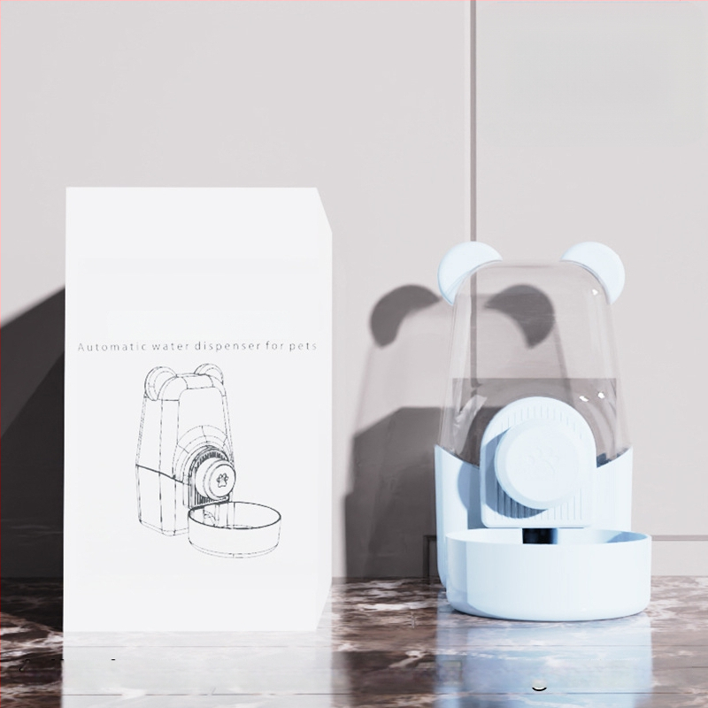 Котешка купа за хранене с интегрирана вода и храна — Материал: пластмаса + неръждаема стомана; Автоматично хранене; Марка: Dog Overlord; Опаковка: 50; За котки