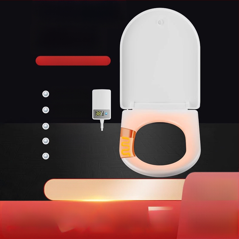 Fűtött intelligens WC-ülőke távirányítóval – állandó hőmérséklet, azonnali melegítés, U- és V-alakú forma, polipropilén