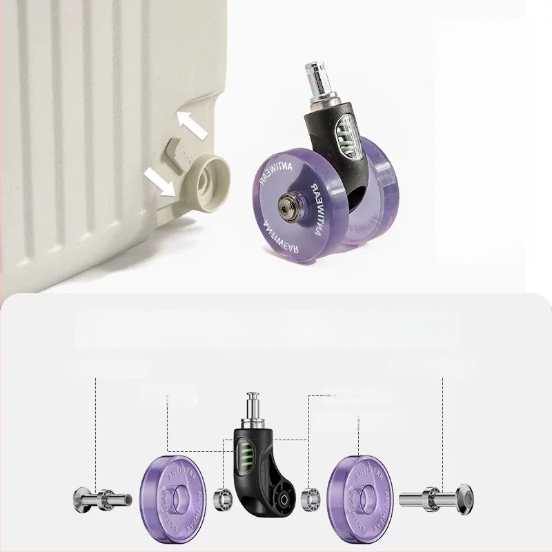 Set de roți pentru bagaje cu roți universale silențioase — Mige Fort, PU întărit, ultra-ușor, antibacterian, primăvara 2025