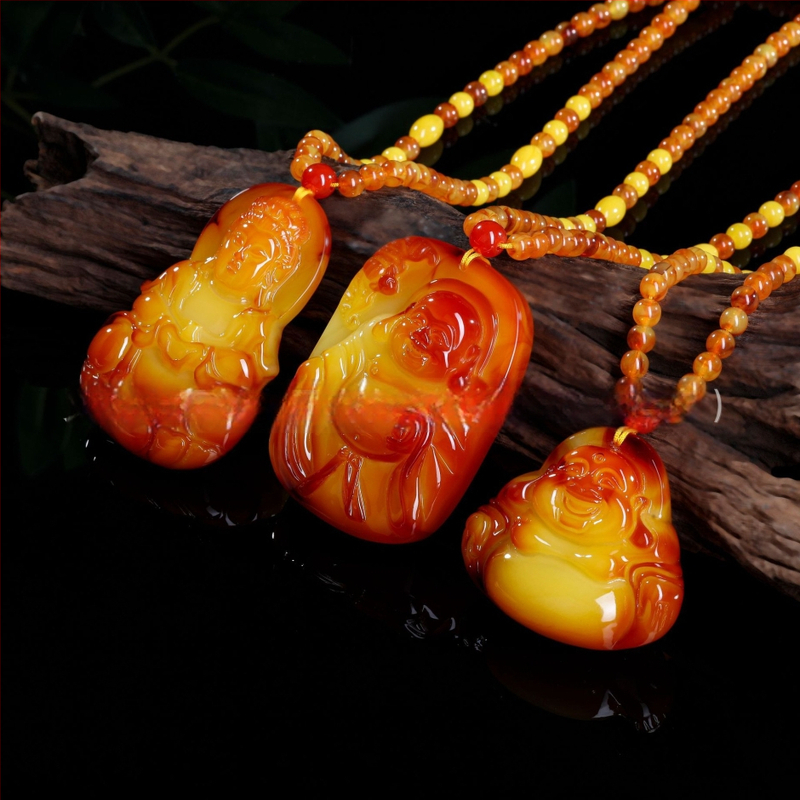 Borostyán sárkány medál a pulóverláncon, golyó lánccal, hosszú uniszex nyaklánc, csepp alakú, vintage stílus