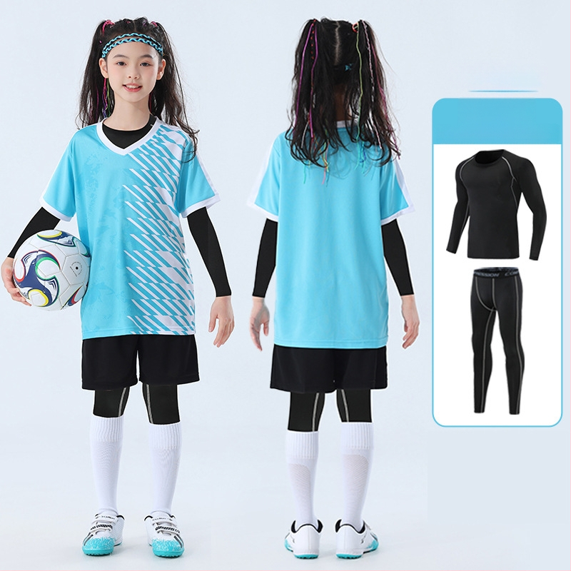 Детски комплект за скачане и тренировки, камуфлажен принт, четири сезона, дълги ръкави, кръгло деколте, бързосъхнещ