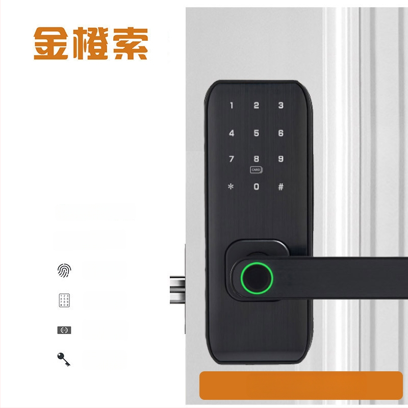 Смарт заключване с пръстов отпечатък за вътрешни дървени врати – модел M1, капацитет отпечатъци 100, време на сканиране <0.01 сек, работна температура -20°C до 60°C, живот 500000 цикъла