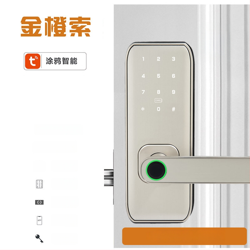 Смарт заключване с пръстов отпечатък за вътрешни дървени врати – модел M1, капацитет отпечатъци 100, време на сканиране <0.01 сек, работна температура -20°C до 60°C, живот 500000 цикъла