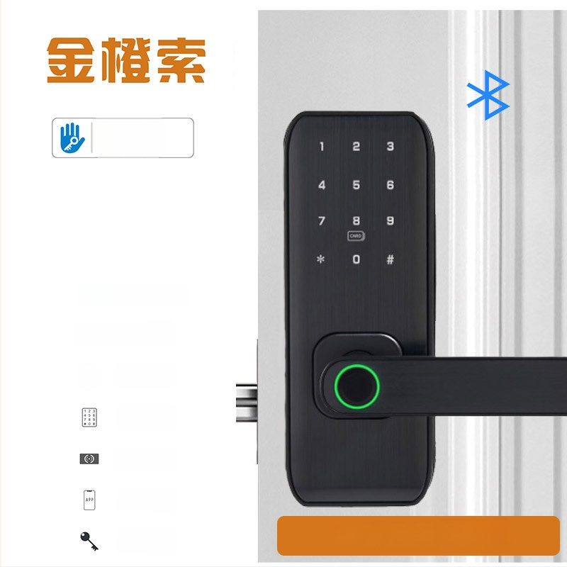 Смарт заключване с пръстов отпечатък за вътрешни дървени врати – модел M1, капацитет отпечатъци 100, време на сканиране <0.01 сек, работна температура -20°C до 60°C, живот 500000 цикъла