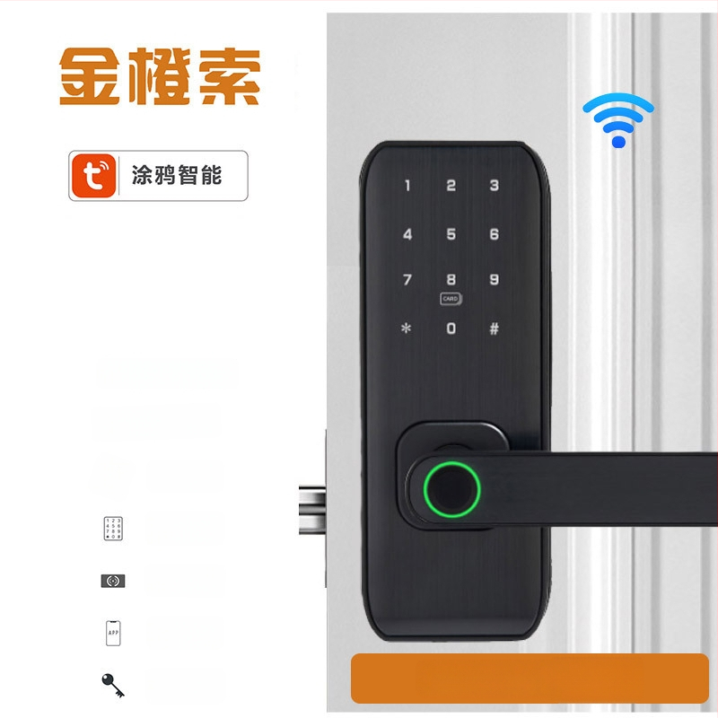 Смарт заключване с пръстов отпечатък за вътрешни дървени врати – модел M1, капацитет отпечатъци 100, време на сканиране <0.01 сек, работна температура -20°C до 60°C, живот 500000 цикъла