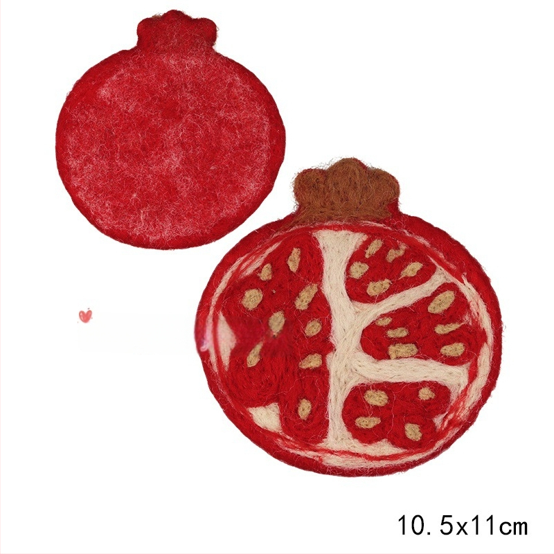 DIY αξεσουάρ κοσμημάτων, φελτ υπόστρωμα ποτηριού με αρνάκι, χειροποίητο, καρτούν στυλ