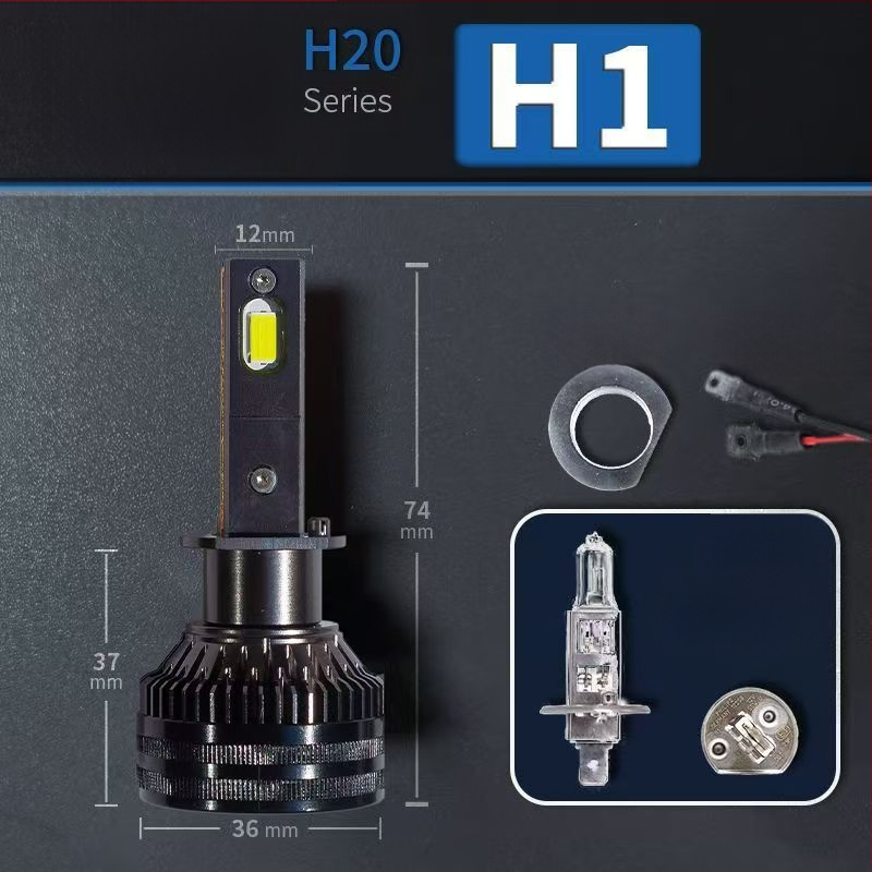 Faruri LED pentru mașină, lumină joasă, compatibile cu H1/4/7/11/9005/9012, 12V, 80–90W