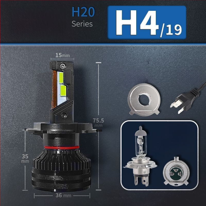 Faruri LED pentru mașină, lumină joasă, compatibile cu H1/4/7/11/9005/9012, 12V, 80–90W