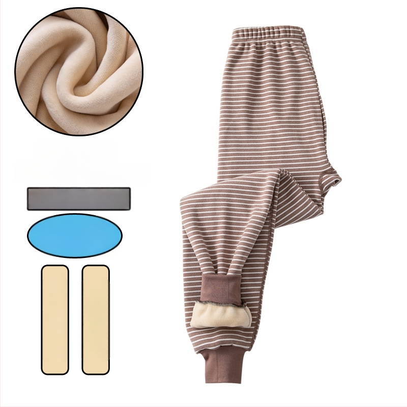 Fiúknak szánt termosz hosszúnadrág fleece béléssel és vastag anyaggal, magas derekú, téli alapréteg, 92% poliészter