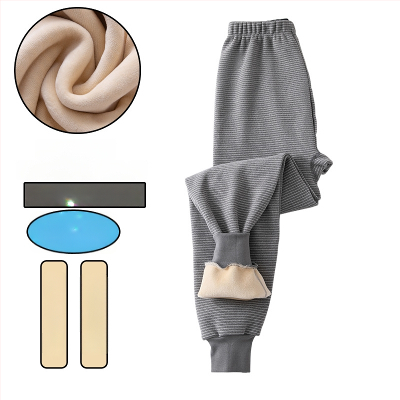 Fiúknak szánt termosz hosszúnadrág fleece béléssel és vastag anyaggal, magas derekú, téli alapréteg, 92% poliészter