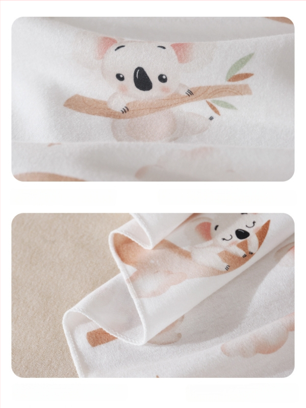 Νεογέννητο βαμβακερό σαλβάρι με μοτίβο καρτούν, ελαφρύ για άνοιξη-καλοκαίρι, ασφάλεια Κατηγορίας Α, 0–12 μηνών