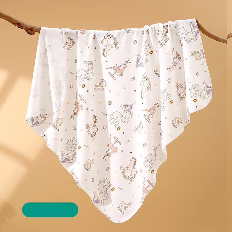 Νεογέννητο βαμβακερό σαλβάρι με μοτίβο καρτούν, ελαφρύ για άνοιξη-καλοκαίρι, ασφάλεια Κατηγορίας Α, 0–12 μηνών