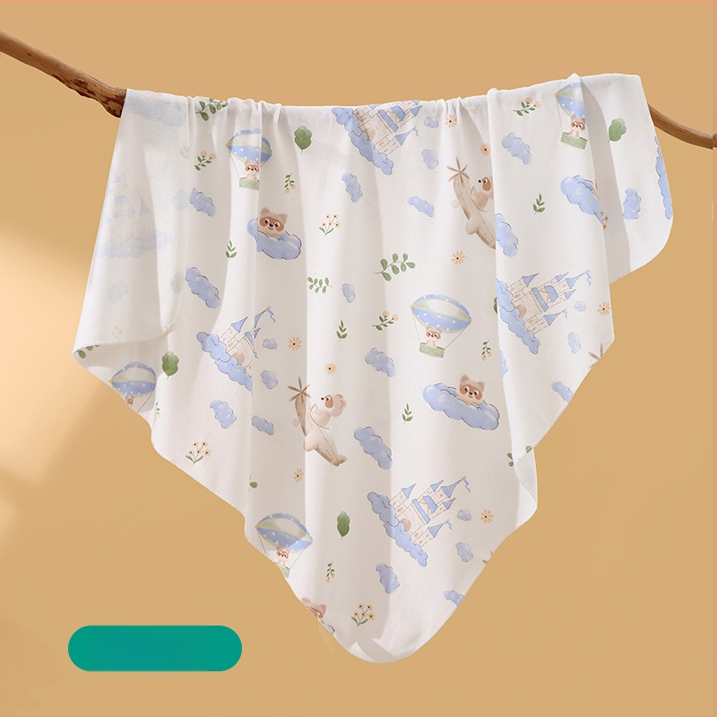 Νεογέννητο βαμβακερό σαλβάρι με μοτίβο καρτούν, ελαφρύ για άνοιξη-καλοκαίρι, ασφάλεια Κατηγορίας Α, 0–12 μηνών