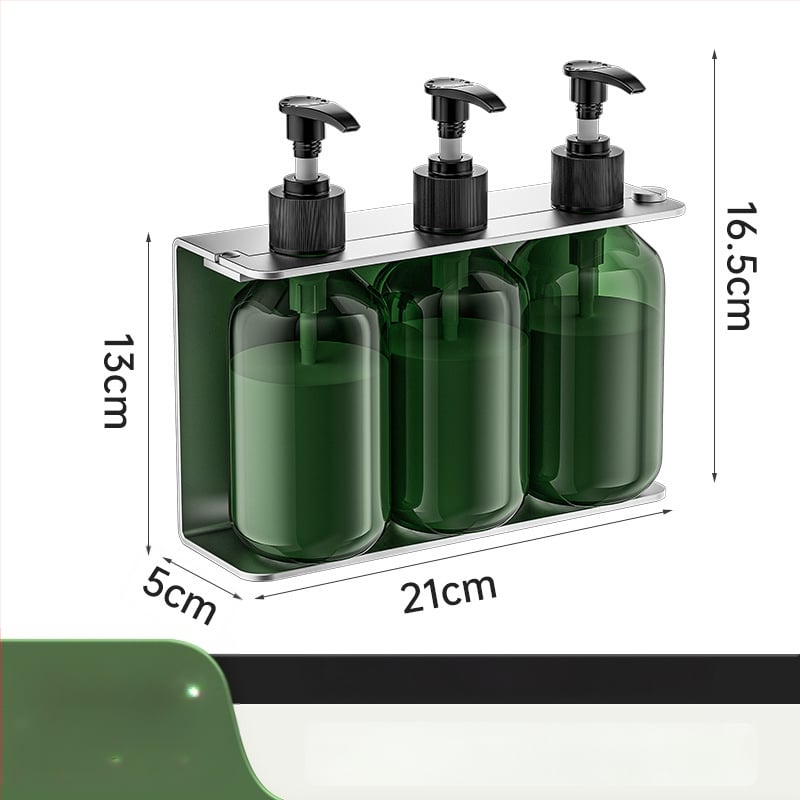 304 rozsdamentes acélból készült szappanadagoló, falra szerelhető, fúrás nélküli, kézi nyomású működés, polírozott felület, modern stílus, szállodai fürdőszobákhoz