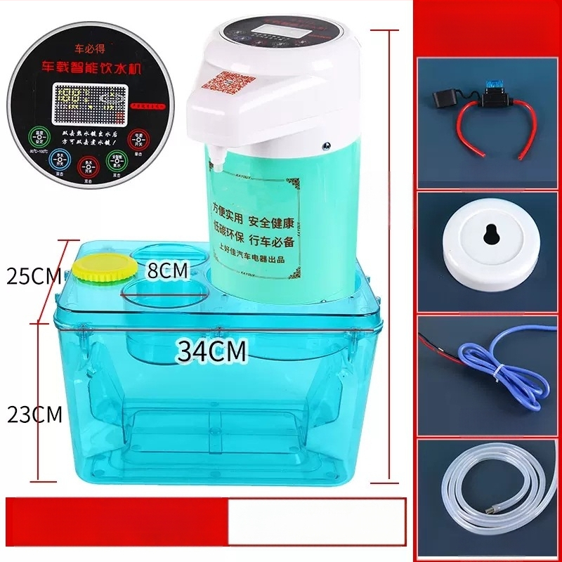 Kamionra szerelt 24V-es vízszolgáltató intelligens fűtéssel és csészés vízforralóval — ABS + rozsdamentes acél, testreszabható feldolgozás