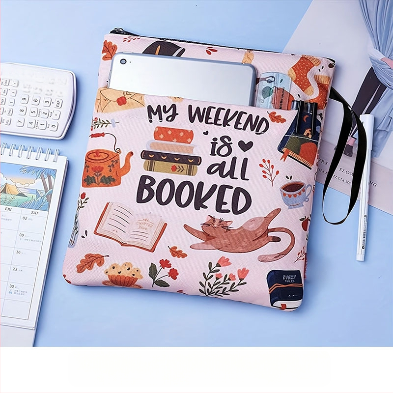 Zárható könyvborító poliészterből, logó nyomtatásával, testreszabható, ideális vállalati ajándékokra