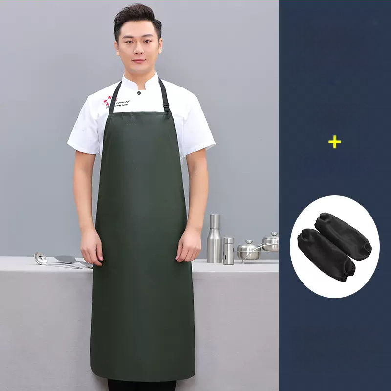 PU престилка без ръкави, маслоустойчива и устойчива на петна, модерен минималистичен стил, едноцветна