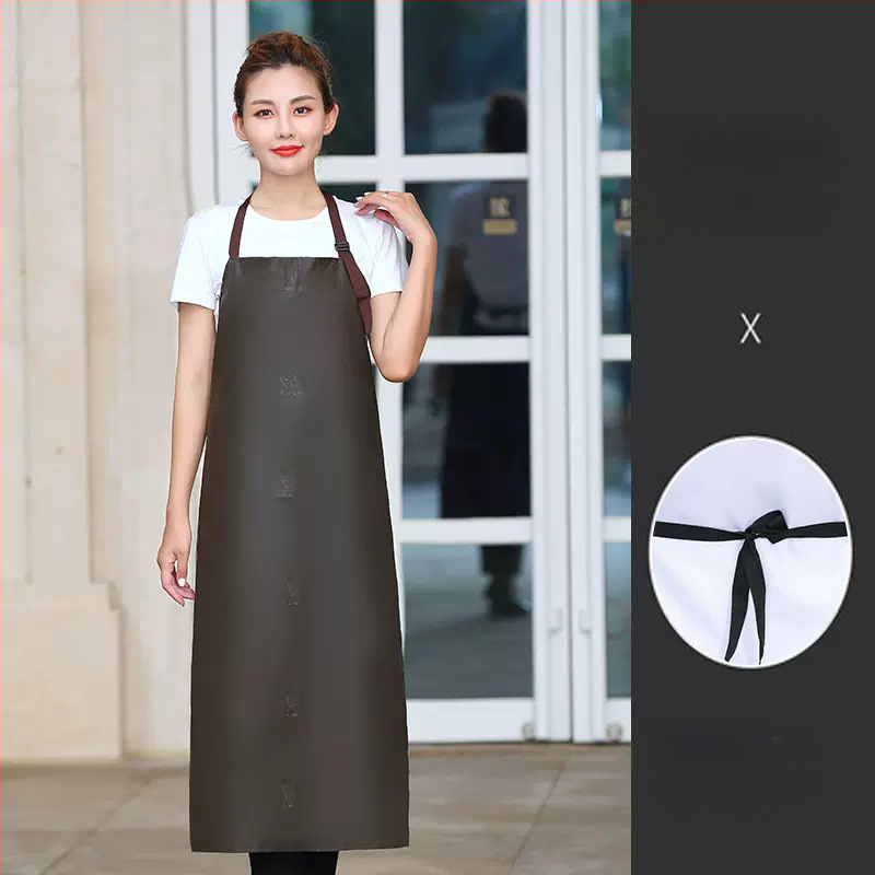 PU престилка без ръкави, маслоустойчива и устойчива на петна, модерен минималистичен стил, едноцветна