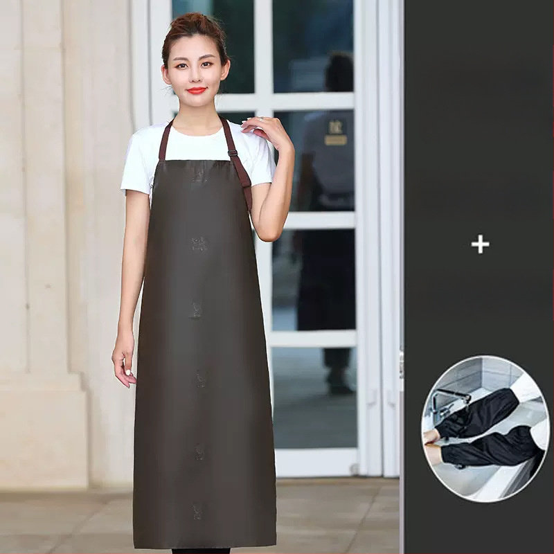 PU престилка без ръкави, маслоустойчива и устойчива на петна, модерен минималистичен стил, едноцветна