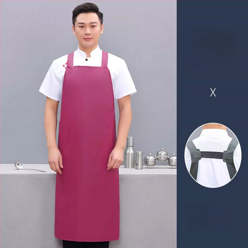 PU престилка без ръкави, маслоустойчива и устойчива на петна, модерен минималистичен стил, едноцветна
