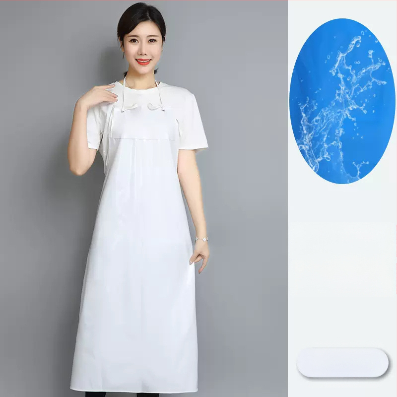 PU престилка без ръкави, маслоустойчива и устойчива на петна, модерен минималистичен стил, едноцветна