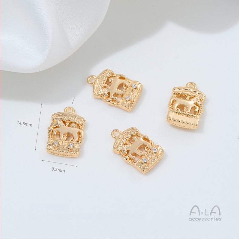 Μενταγιόν – προστασία χρωμάτων 14K χρυσού, κράμα με επικάλυψη ασημί/χρυσό, μοτίβο γάτας, αυθεντικός σχεδιασμός, Φθινόπωρο 2025