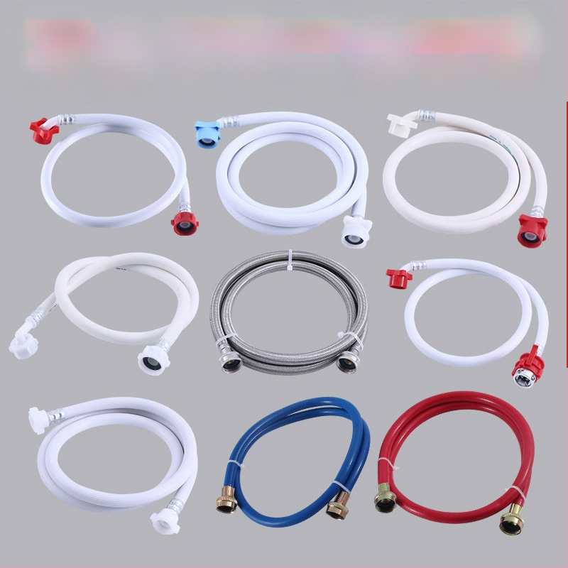 Prívodná a odtoková hadica práčky, univerzálne závity, PVC materiál, menovitý tlak 1, prevádzková teplota 1