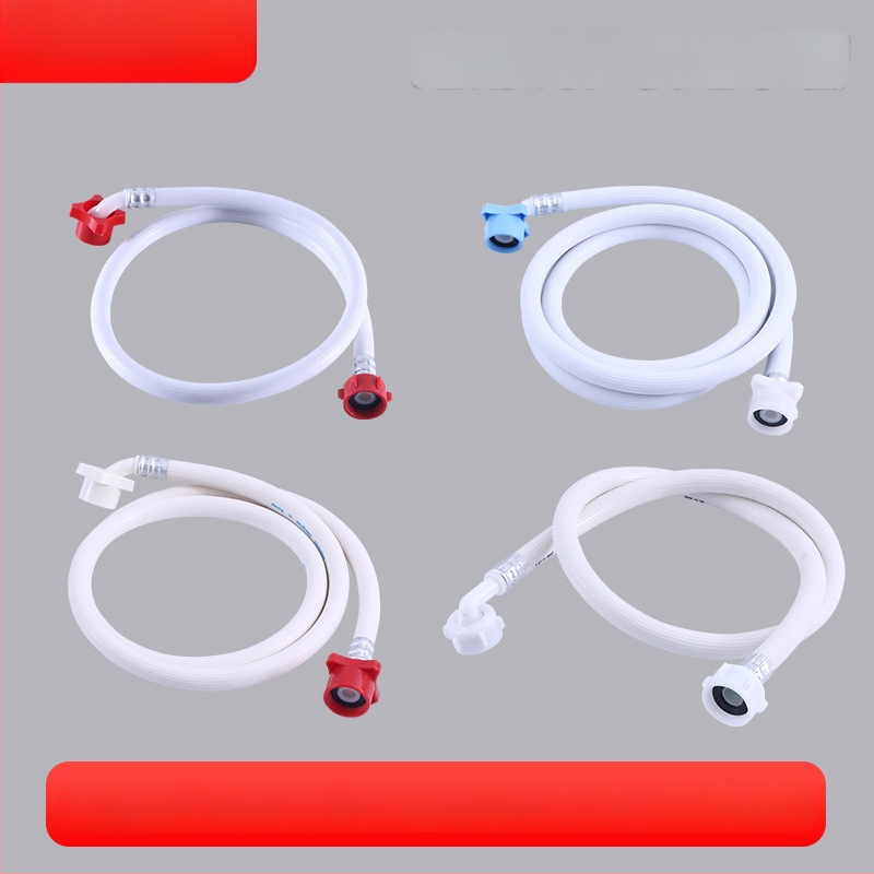 Prívodná a odtoková hadica práčky, univerzálne závity, PVC materiál, menovitý tlak 1, prevádzková teplota 1