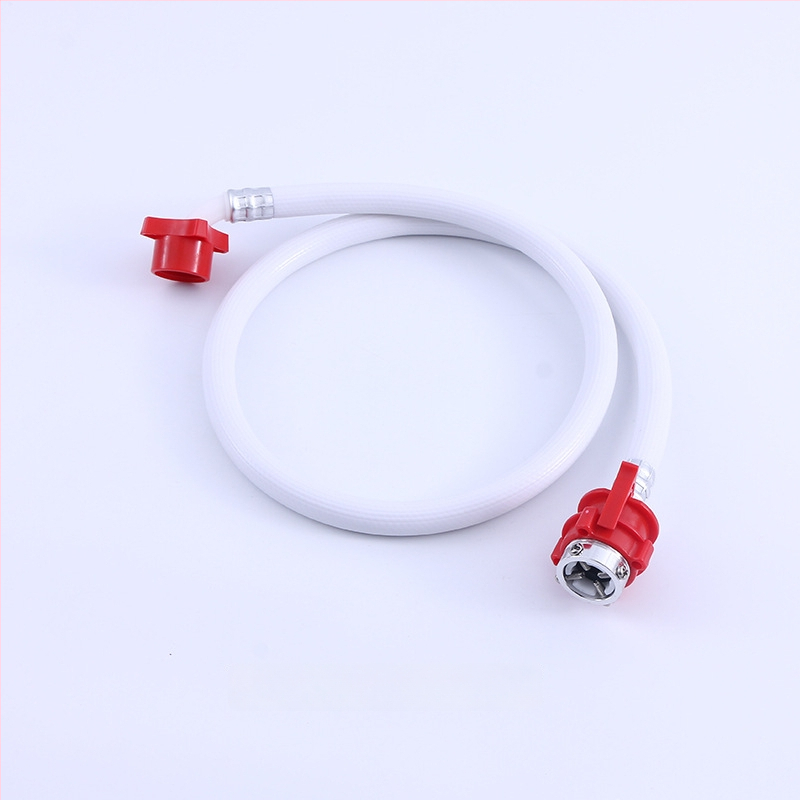 Prívodná a odtoková hadica práčky, univerzálne závity, PVC materiál, menovitý tlak 1, prevádzková teplota 1