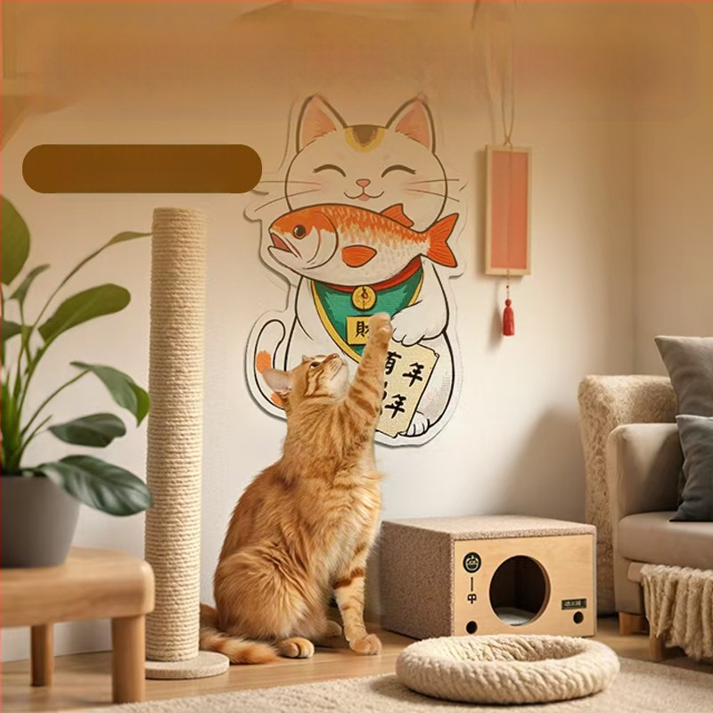 Comfortable карикатурна котешка катерушка за диван, филцова защитна повърхност, износоустойчива и многофункционална, стенна стикер-дъска, комплект 100 броя